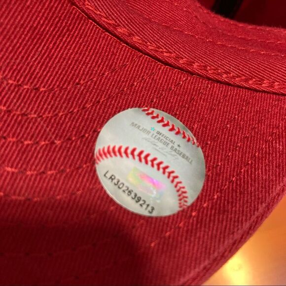 WASHINGTON NATIONALS MLB Baseball Red Stitched Cap Adjustable Belt and Buckle - Picture 9 of 12